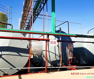 Sulfuric acid storage tank